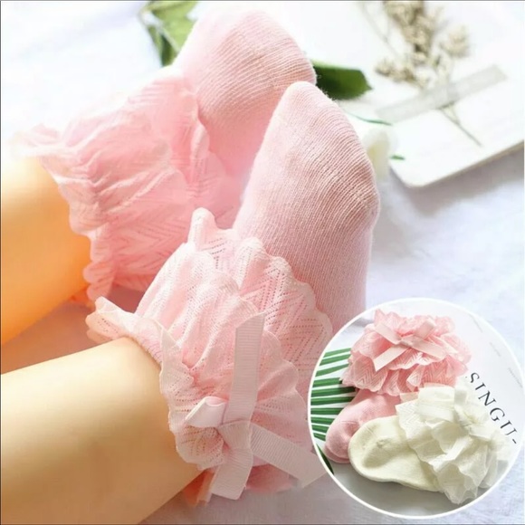 NWT Baby Lace Bows Princess Socks - Picture 5 of 12